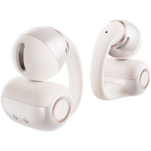 Auriculares Shokz OpenDots 2 sans fil Bluetooth, son Dolby amélioré, blanc perle