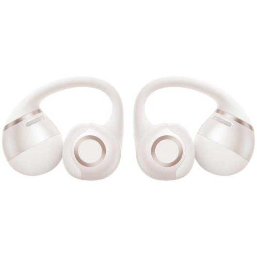 Auriculares Shokz OpenDots 2 sans fil Bluetooth, son Dolby amélioré, blanc perle