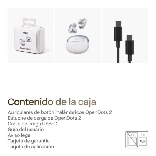 Auriculares Shokz OpenDots 2 sem fios Bluetooth micro condução óssea cinzento
