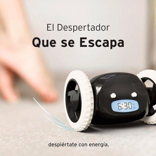 Reloj Despertador Fugitivo Klack con Ruedas