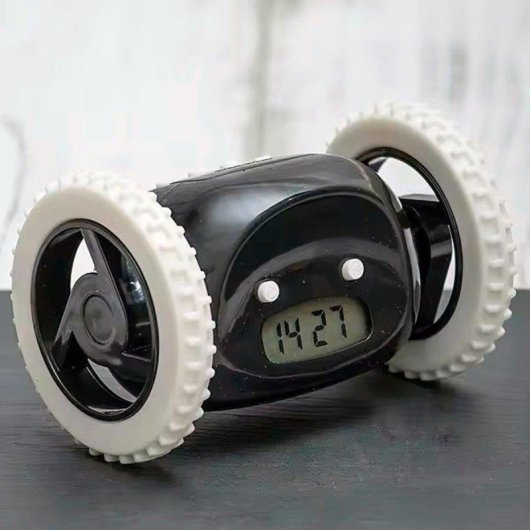 Reloj Despertador Fugitivo Klack con Ruedas