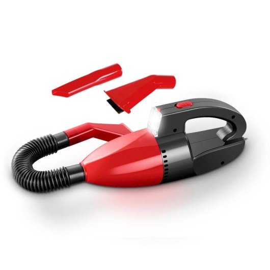 Aspiradora de Mano Klack Potente 12V Luz LED Accesorios 2 m Cable