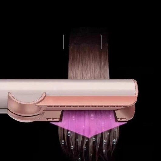 Plancha de Pelo Profesional Klack 2 en 1 Iónica Antiencrespamiento Seco y Húmedo Rosa