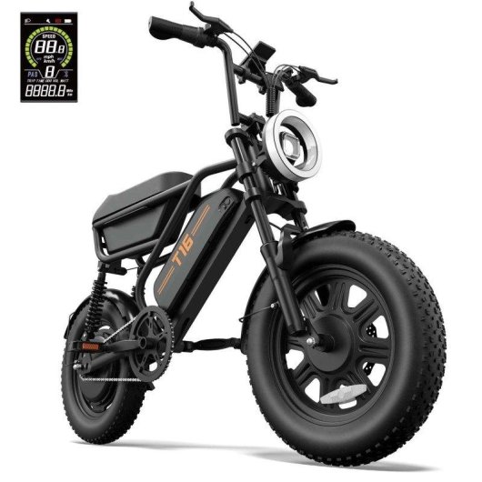 Bicicleta Eléctrica Urlife T16 500W 48V 13Ah 16" Negro