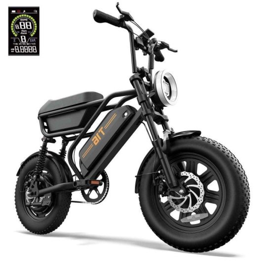 Bicicleta Eléctrica Urlife T16 500W 48V 13Ah 16" Negro