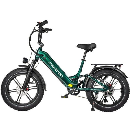 Bicicleta Elétrica Maxturn Camel 250W 48V18ah 20" Travões de Disco Hidráulicos Verde