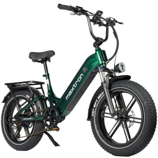 Bicicleta Elétrica Maxturn Camel 250W 48V18ah 20" Travões de Disco Hidráulicos Verde