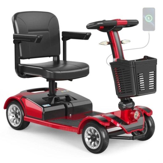 Scooter Seedream S-01 250W 24V20Ah 8 polegadas Freio Magnético Vermelho