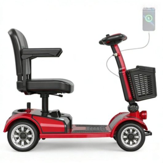 Scooter Seedream S-01 250W 24V20Ah 8 polegadas Freio Magnético Vermelho