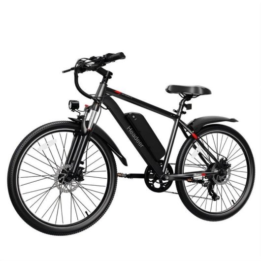 Bicicleta Eléctrica Headeer Bk1350 Motor 500W Batería 48V 13.5Ah 26" Negro