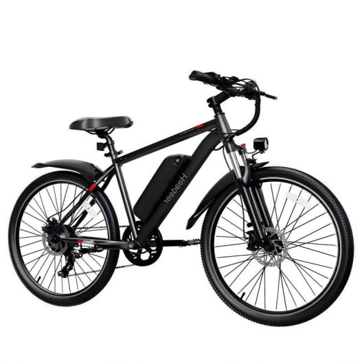 Bicicleta Eléctrica Headeer Bk1350 Motor 500W Batería 48V 13.5Ah 26" Negro