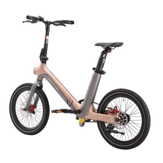 Bicicleta Eléctrica Maxturn Smart30 250W 36V 20" Gris Dorado