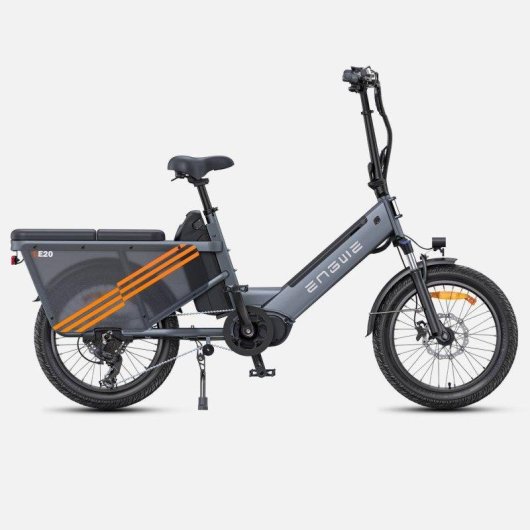 Bicicletta Elettrica Engwe LE20 EU - Pneumatici 20 Pollici Motore 250W Batteria Doppia 48V38.4AH Freni Idraulici Grigio