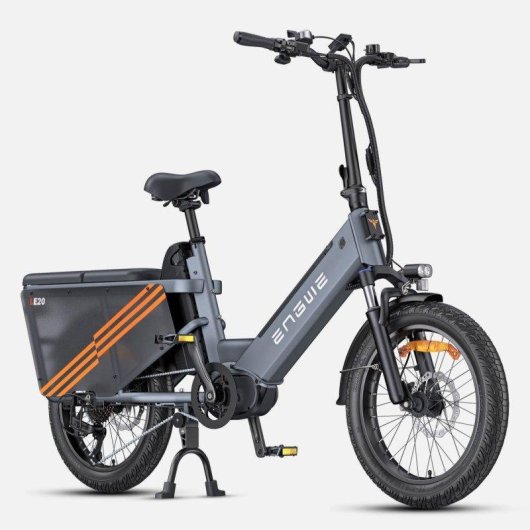 Bicicletta Elettrica Engwe LE20 EU - Pneumatici 20 Pollici Motore 250W Batteria Doppia 48V38.4AH Freni Idraulici Grigio