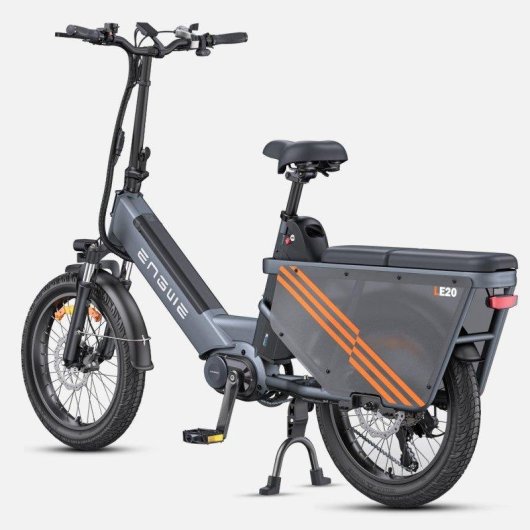 Bicicletta Elettrica Engwe LE20 EU - Pneumatici 20 Pollici Motore 250W Batteria Doppia 48V38.4AH Freni Idraulici Grigio