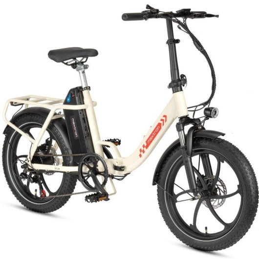 Bicicletta Elettrica Maxturn Mule 250W 48V20Ah 20" Freni a Disco Meccanici Bianco