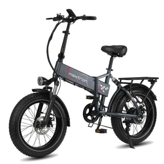 Bicicleta Elétrica Maxturn Polaris 500W 48V13ah 20" Freios a Disco por Cabo Cinzento