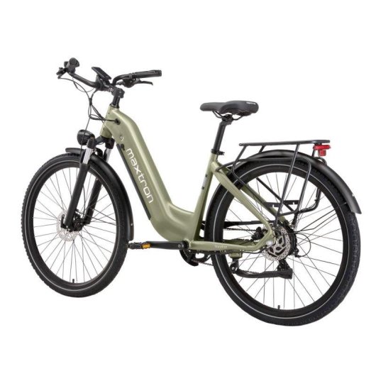 Bicicletta Elettrica Maxturn Marathon 250W 36V 27.5" Freni a Disco Idraulici Verde