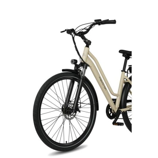 Bicicletta Elettrica Maxturn Urban7 250W 36V12.8Ah 27.5" Freni a Disco Meccanici Beige