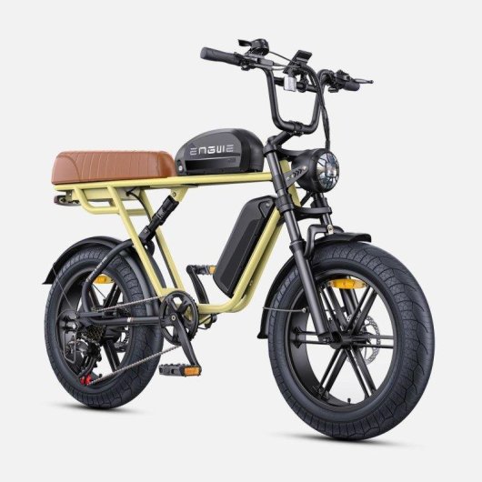 Bicicleta Elétrica Engwe M1 Eu 250w Bateria 48v28.6ah Pneus 20 Polegadas Freios a Disco Hidráulicos Amarelo