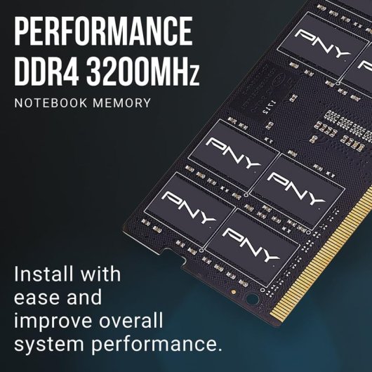 Memoria RAM PNY 8GB 1x8GB DDR4 3200MHz PC4-25600 CL22 SODIMM 260-pin 1.2V