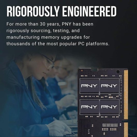 Memoria RAM PNY 8GB 1x8GB DDR4 3200MHz PC4-25600 CL22 SODIMM 260-pin 1.2V
