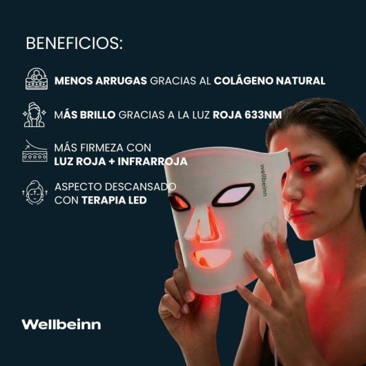 LED-Maske Wellbeinn Redinn Mask Rot- und Infrarotlicht