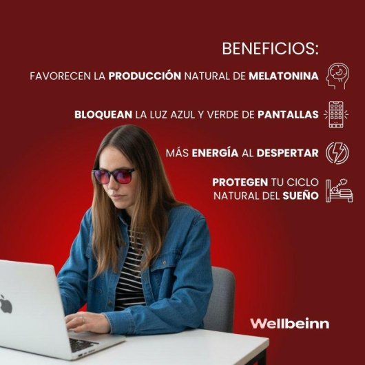 Gafas Bloqueo Luz Azul Wellbeinn Red Horizon