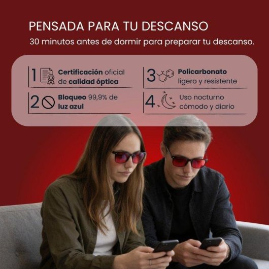 Gafas Bloqueo Luz Azul Wellbeinn Red Horizon