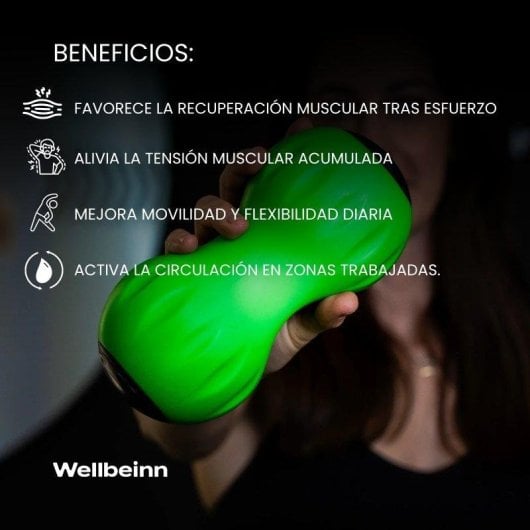 Rodillo de massage Wellbeinn Rollinn Peanut vibratoire