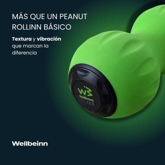 Rodillo de massage Wellbeinn Rollinn Peanut vibratoire