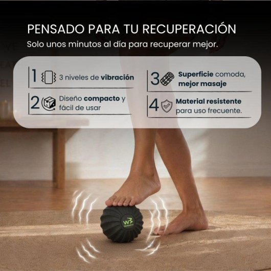 Bola de masaje vibratoria Wellbeinn Rollinn Ball