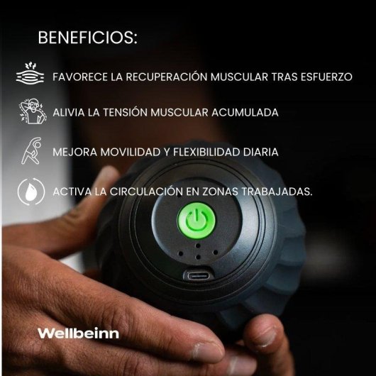 Bola de masaje vibratoria Wellbeinn Rollinn Ball
