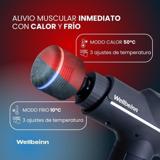 Pistola Massaggio Wellbeinn BE IN 02 3D Pro Terapia Freddo Calore