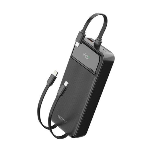 Bateria Externa Accetel Carga Rápida 20000mAh 22.5W PD+QC3.0 Preto