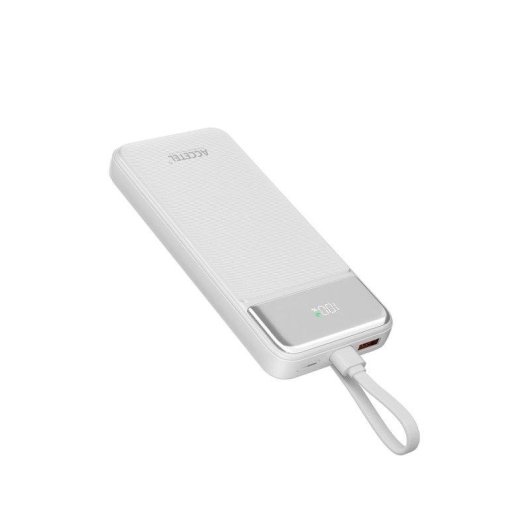 Bateria Externa Accetel Carga Rápida 10000mAh 22.5W PD+QC3.0 Branca