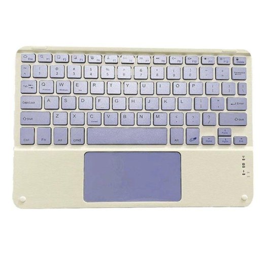 Teclado Royal Bailey X129 ultrafino Bluetooth ligero con panel táctil y batería recargable manual incluido