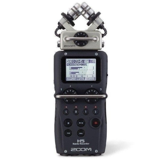 Microphone Zoom H5 XLR multipiste avec capsules interchangeables et LEDs intégrées