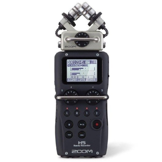 Microfono Zoom H5 portatile 24 bit 96 kHz XLR nero