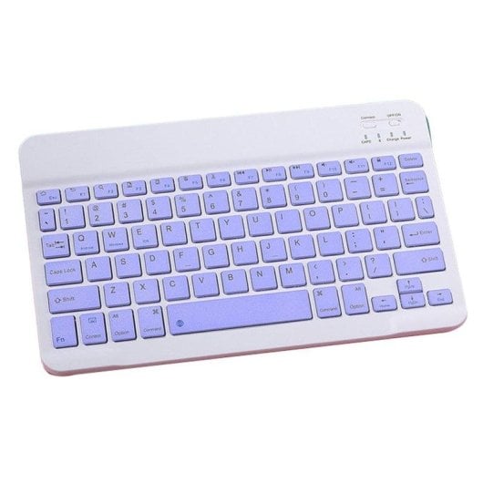Teclado Royal Bailey Cs028 Bluetooth ultrafino inalámbrico morado con panel táctil