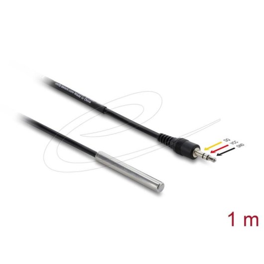 Cable DeLOCK 91387 para sensores y actuadores 1 m macho negro PVC