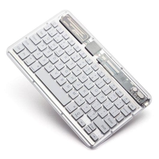 Clavier Royal Bailey XK030D Bluetooth Blanc QWERTY ultrafin léger