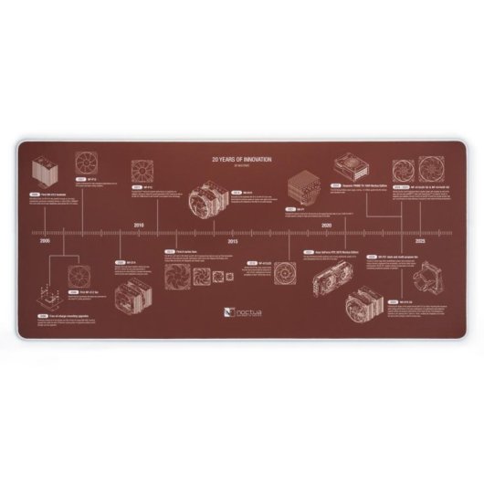 Alfombrilla para ratón Noctua NP-DM3 Anniversary Deskmat 900 x 400 mm Marrón