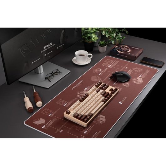 Alfombrilla para ratón Noctua NP-DM3 Anniversary Deskmat 900 x 400 mm Marrón