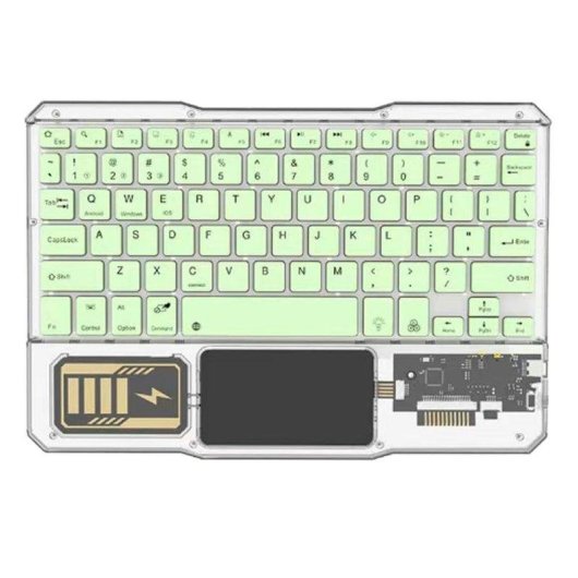 Teclado Royal Bailey Kb-333 Bluetooth ultrafino con panel táctil ligero para iOS Android Windows batería recargable