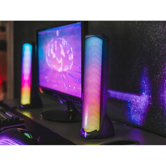 Altavoces Tracer Sigma USB BT RGB 10 W con conexión USB y Bluetooth 5.0
