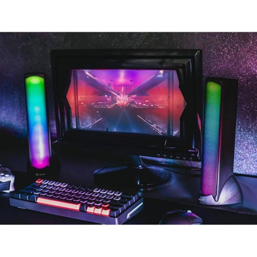 Altavoces Tracer Sigma USB BT RGB 10 W con conexión USB y Bluetooth 5.0