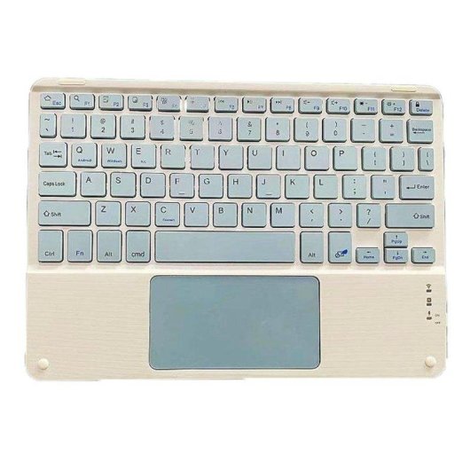 Teclado Royal Bailey X129 Bluetooth ultrafino ligero con batería recargable azul