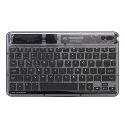 Teclado Royal Bailey XK030D ultrafino Bluetooth ligero con panel táctil para Windows Android iOS batería recargable