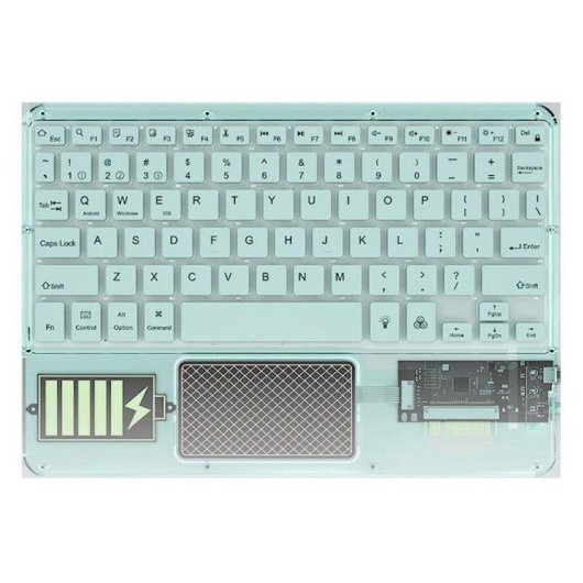 Teclado Royal Bailey Z33 Bluetooth ultrafino leve QWERTY inglês